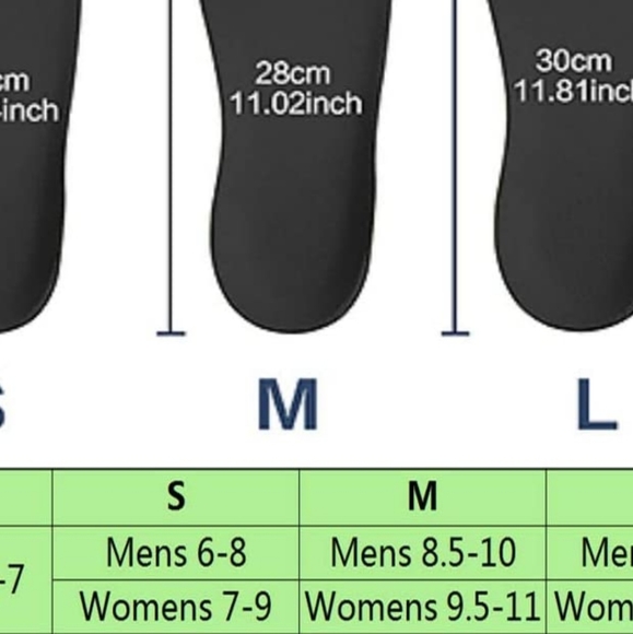 Plantar Fasciitis Arch Support Shoe Inserts Women & Men size M - Picture 10 of 11